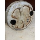 Vintage Style Ceramic Fat Chicken Figurine Farmhouse Decor Cream Red 6 Inch