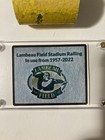Lambeau Field Packers Game Used Stadium Railing 1957-2022 Nfl Gate 109 2 1 2   