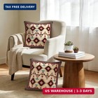 Native American Navajo Geometric Throw Pillows Covers 2 Pack 18  X 18   Polyeste