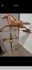 Antique Vintage Copper Weathervane Topper Running Horse Figure 30 Inches