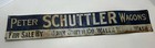 Antique Rare Peter Schuttler Wagons Tin Tacker  Late 1800   s-1915 Walla Walla  Wa