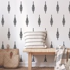 Peel   Stick Removable Wall Decals Waterproof Floral Leaves Home Decor 40 Pieces