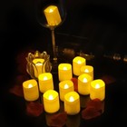 12 Pack Flickering Led Votive Tea Light Candles Battery Operated Flameless