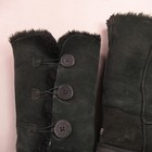 Ugg Australia Women s Black Bailey Button Triplet Boots Us 9 Suede Shearling