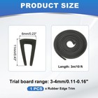 3 16  Rubber Edge Trim 10ft For Keen Edge Sheet Metal Car Doors Hatches