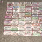 Large Lot Of 150 Original Jukebox 45 Record Title Strips  p70