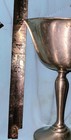 Vintage Preisner Pewter Wine  Martini Goblets  Set Of 2  Model   2i49