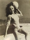 Vintage - Photo - Marilyn Monroe - Old Black   White Photo 1950-60s  35