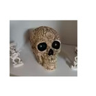 Realistic Human Skull Statue Polyresin Hand Carved Halloween Gothic Decor New
