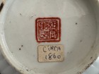 Antique 19thc Chinese Famille Rose Fluted Dish Tongzhi Mark   Period 1860