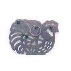 Vintage 1990 Odi Heavy Cast Iron Rooster Trivet Hot Plate Footed Wall Hanging