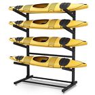 4 Kayak Storage Rack Freestanding Paddle Sup Stand Heavy Canoe Holder Adjustable