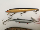 Lot 13 Freshwater Fishing Lures Rebel Phoebe Spoons Mooselook Warbbler Vintage