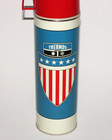 1975 King Seeley Thermos American Flag Shield Metal Stars   Stripes Patriotic