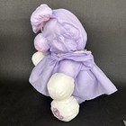 Vintage 1987 Fisher Price Puffalump Purple Pig Plush Nylon 8015 Dress Stuffed
