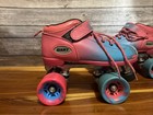 Riedell Dart Quad Roller Skates Size 4 Pink Blue Ombre Matching Wheels