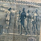 Large Finland 100 Markkaa Banknote 1939 Nude Allegorical Group Finnish Currency
