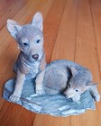 County Artists K Sherwin Wolf Cub Pair 2003 - Born To Be Wild Hand Painted 02993