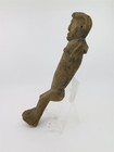 Antique Hand Carved African Wooden Effigy Human Figure 12 25  Tall 2 25  X 2 5 