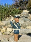 Rare Antique Anri Hand Carved Painted Wood French Policeman Bottle Stopper Cork