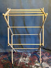 Antique Vintage Rare Size Folding Laundry Clothes Drying Rack Portable Wooden