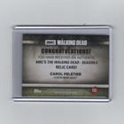 Topps Walking Dead Season 6 Melissa Mcbride carol Peletier Relic Card