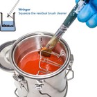 Cugebanna Paint Brush Washer airtight Stainless 1 Count  pack Of 1   Silver 