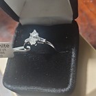 1 0 Ct Marquise Moissanite Prong Engagement Ring 925 Sterling Silver Size 8