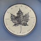 2018 Canada Maple Leaf Incuse  999 Fine Silver 3oz   50 Ngc Pf 69 Reverse Proof