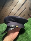 Vtg 88    Peaked Italian State Police Cap Size 56 