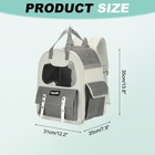 Cat Backpack Carrier Breathable Pet Hiking Backpack Pet Supplies Gray
