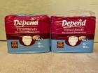 Vintage Depend Fitted Maximum Protection Adult Diapers Lot - Size Large