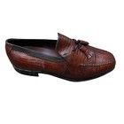 Johnston   Murphy Dress Shoes Aristocraft Usa Made Vintage Brown Lizard Slip On 