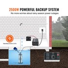 2500w Sump Pump Battery Backup System Inverter Lcd Emergency Power Outage