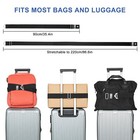 Luggage Straps  Elastic Travel Suitcase Belt Over Handle For Add A Bag Bungees