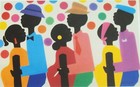 Rare Vintage Varnette Honeywood House Party Art Black African American  