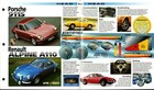 Porsche 911  Vs  Renault Alpine A110 Road Test Brochure