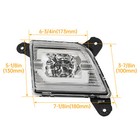 Pair Fog Lights Clear Led Drl W  Wiring For 2019-2021 2022 Chevy Silverado 1500