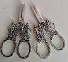 Rare Pair Of Victorian Continental Silver Germany Grape Shears scissors C 1890