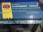 Vintage General Cement Precision Alignment Tools Radio Tv Metal Sign Display