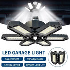 2pack Led Garage Light Deformable Super Bright 600w Work Shop Ceiling Light Bulb