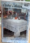 New Royal Crochet Vinyl Tablecloth 64    X 90  Oblong Easy Care Lace White