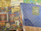 Vintage Gift Wrap Lot 1970s-1990s 4  Lb Hallmark Sheets Scrap Note Cards Quality