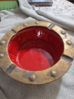 Vintage Large Glazed Ceramic Ashtray American Mid Century Modern Extremely Rare