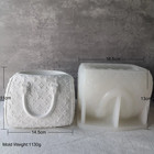 3d Bag Silicone Mold Concrete Pot Cement Flowerpot Planter Mold Wedding Souvenir