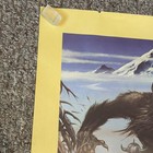 Vintage Rainier Beer Barbarian Conquers Sasquatch Poster 1976 Read