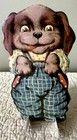 New Victorian Inspired Dog Puppy Stand Up Vtg Greeting Card Old Print Factory