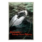 Salvage Remember Wwii Propaganda Poster Aluminum Sign