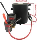 16 Kg Gas Metal Melting Furnace Propane Deluxe Kit  With Crucibles Molds Casting