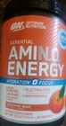 Optimum Nutrition Amino Energy 30 Servings  Tangerine Wave 9 5oz On Amin o 